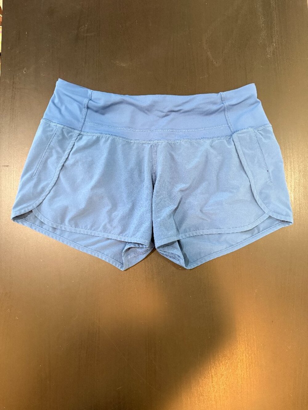 Lululemon Speed Up Shorts Slate Grey Blue Size 6 Lined